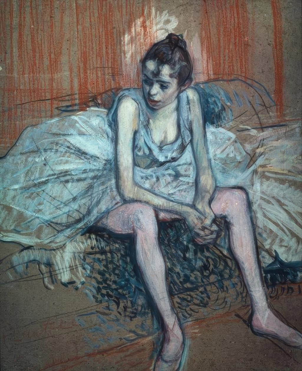Danseuse assise - Henri de Toulouse Lautrec