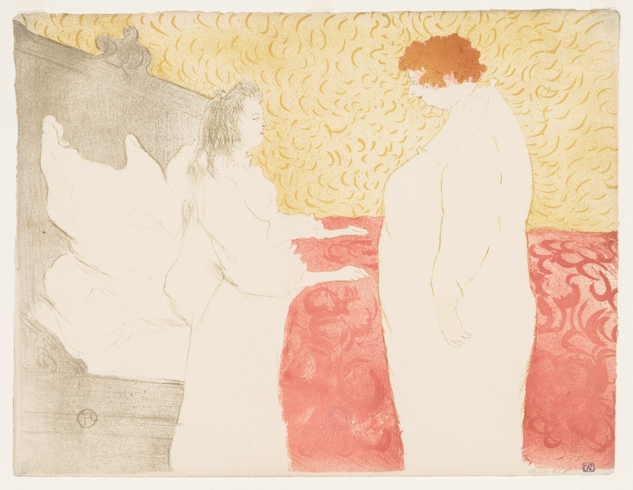 Elles : Femme au lit - Henri de Toulouse Lautrec