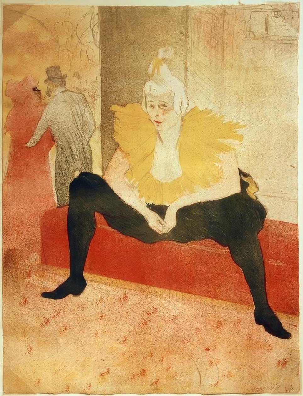 La Clownesse, assise - Henri de Toulouse Lautrec
