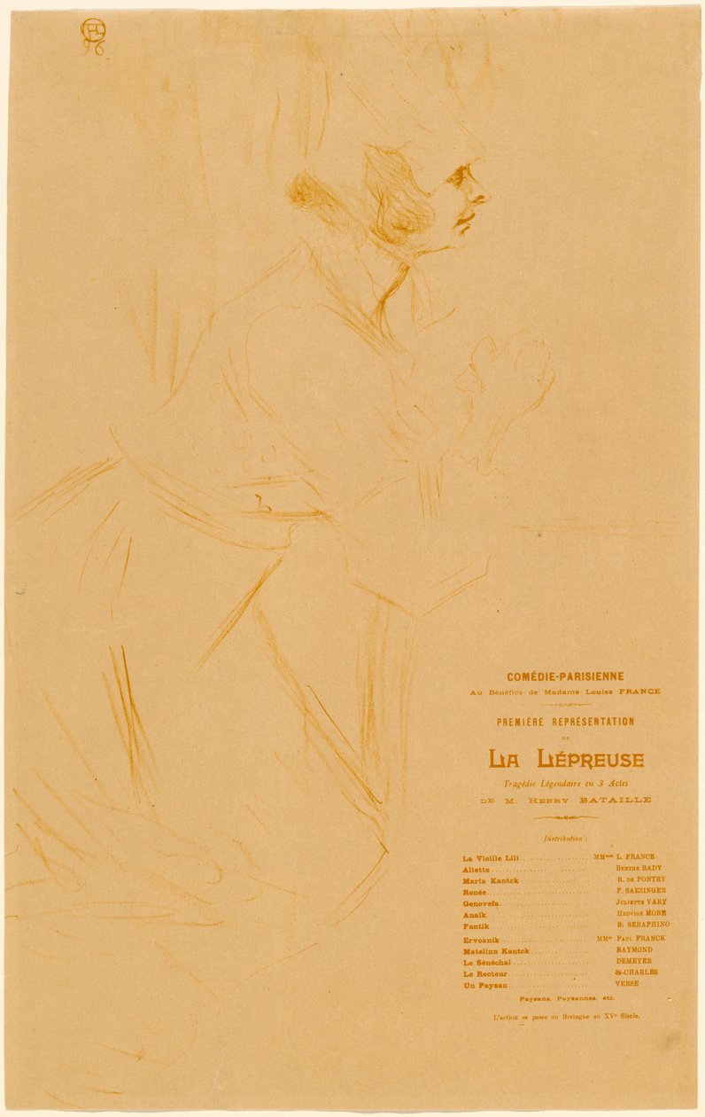 La Lépreuse - Henri de Toulouse Lautrec