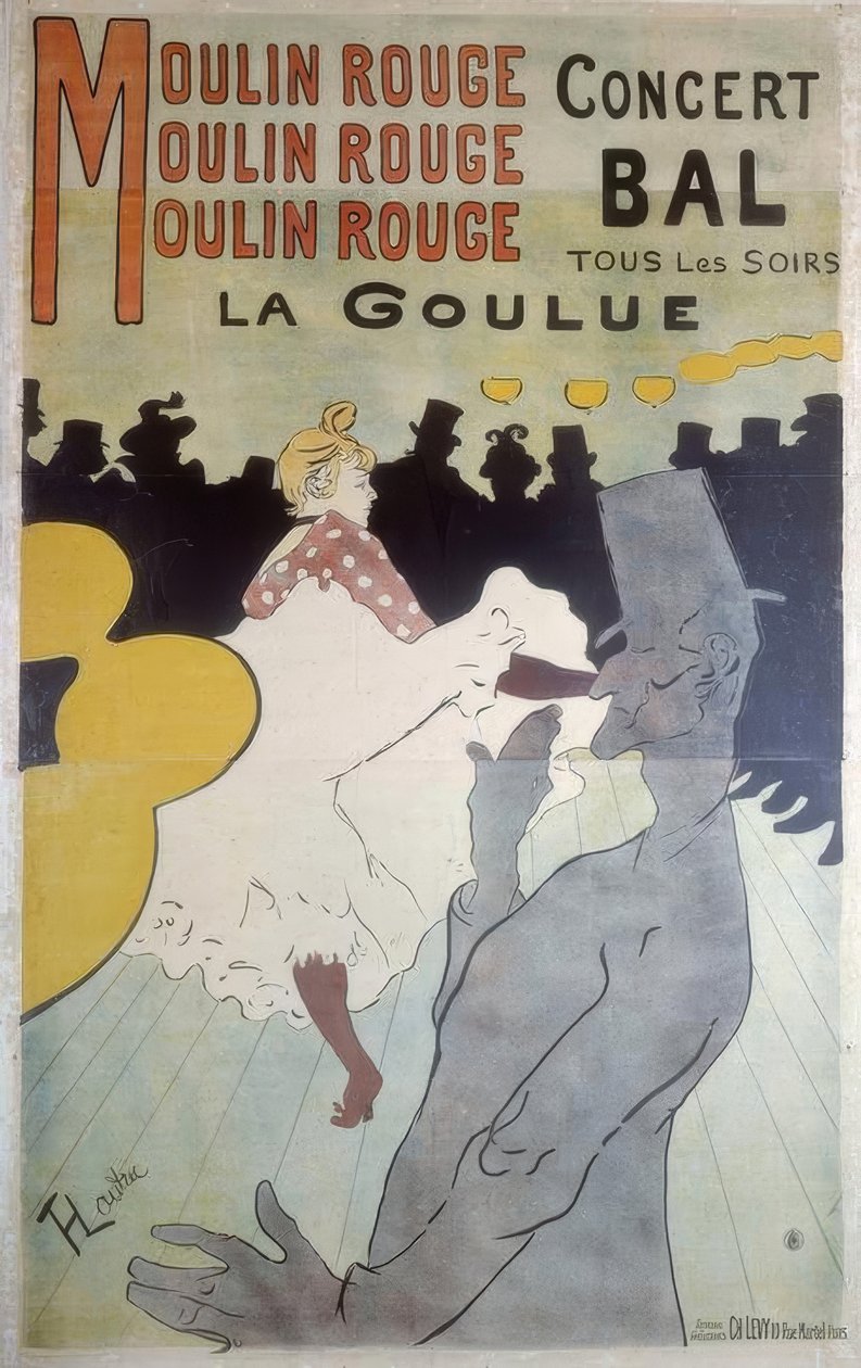 Moulin Rouge, La Goulue - Henri de Toulouse Lautrec