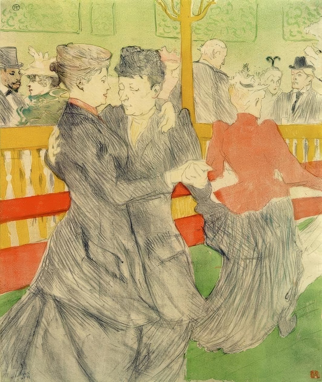 Danse au Moulin Rouge - Henri de Toulouse Lautrec
