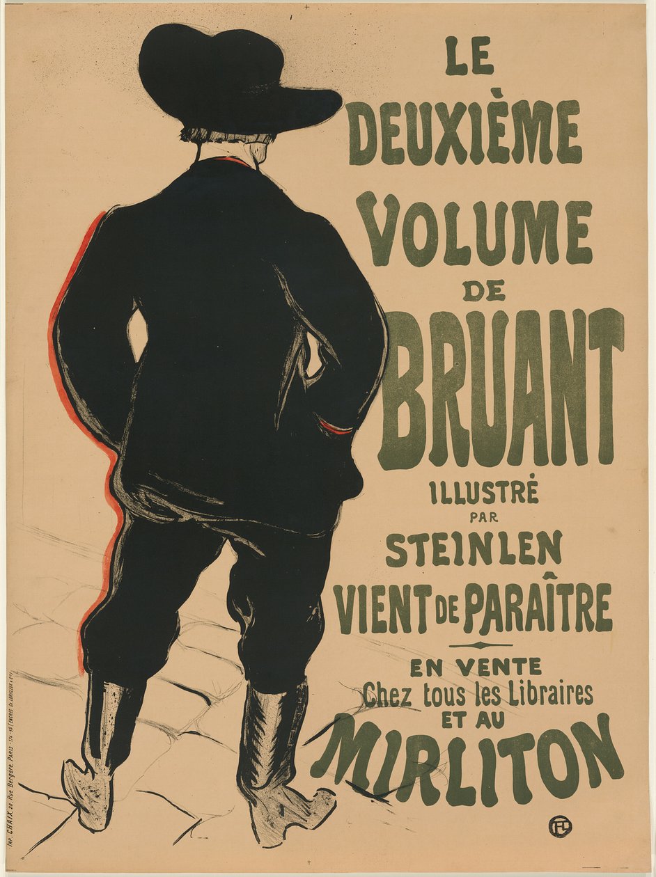 Le deuxième volume par Bruant - Henri de Toulouse Lautrec