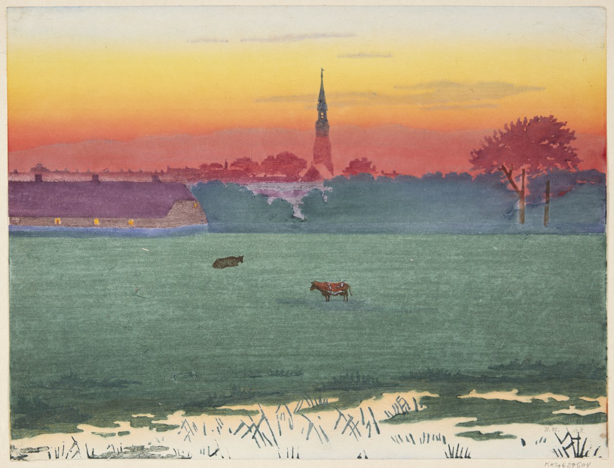 Ville marchande dans la marée - Henriette Hahn Brinckmann
