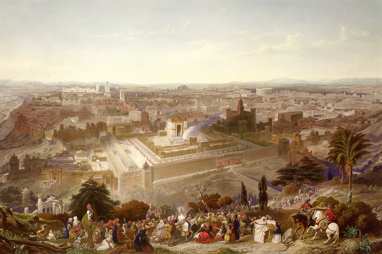 Jérusalem dans sa grandeur, gravé par Charles Mottram - Henry Courtney Selous