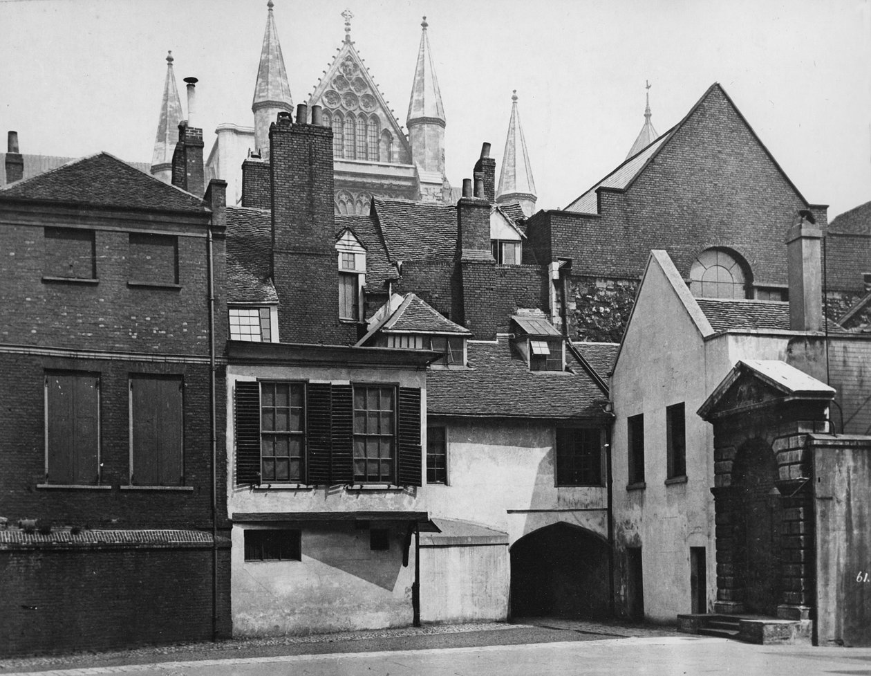 Cour de Little Dean, extérieur des cloîtres, vers 1882 - Henry Dixon