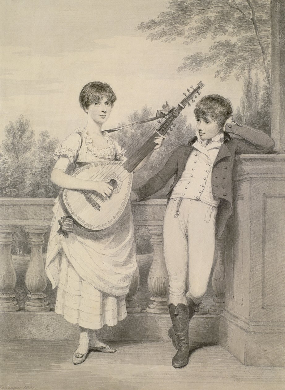 John et Charlotte, 1801 - Henry Edridge