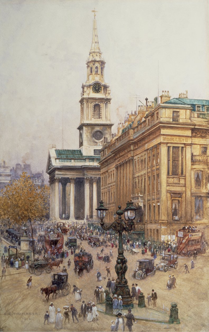 Trafalgar Square, 1912 - Henry Edward Tidmarsh