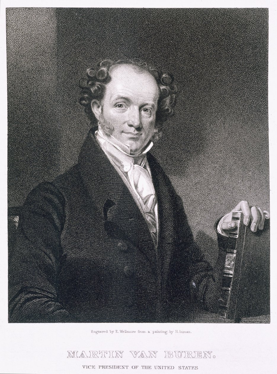 Martin Van Buren, gravé par E. Wellmore - Henry Inman