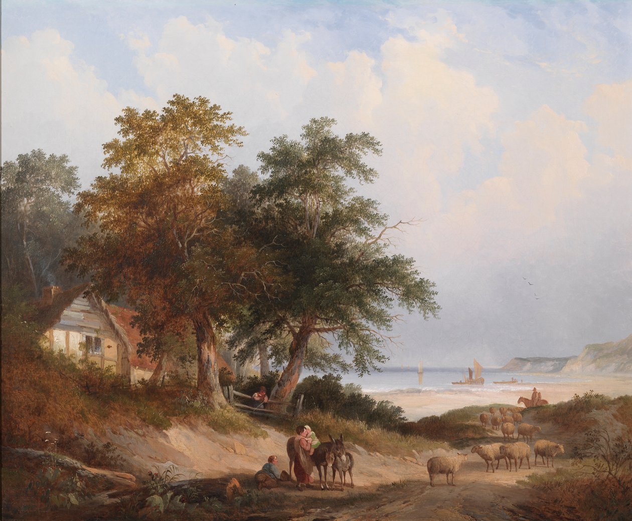 Un paysage côtier, Île de Wight - Edwin Henry Boddington