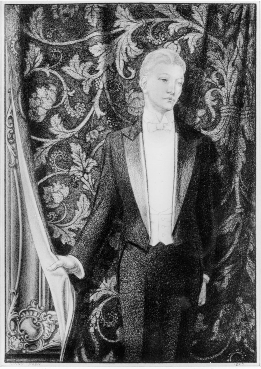 Frontispice de Le Portrait de Dorian Gray par Oscar Wilde, publié en 1925 - Henry Keen