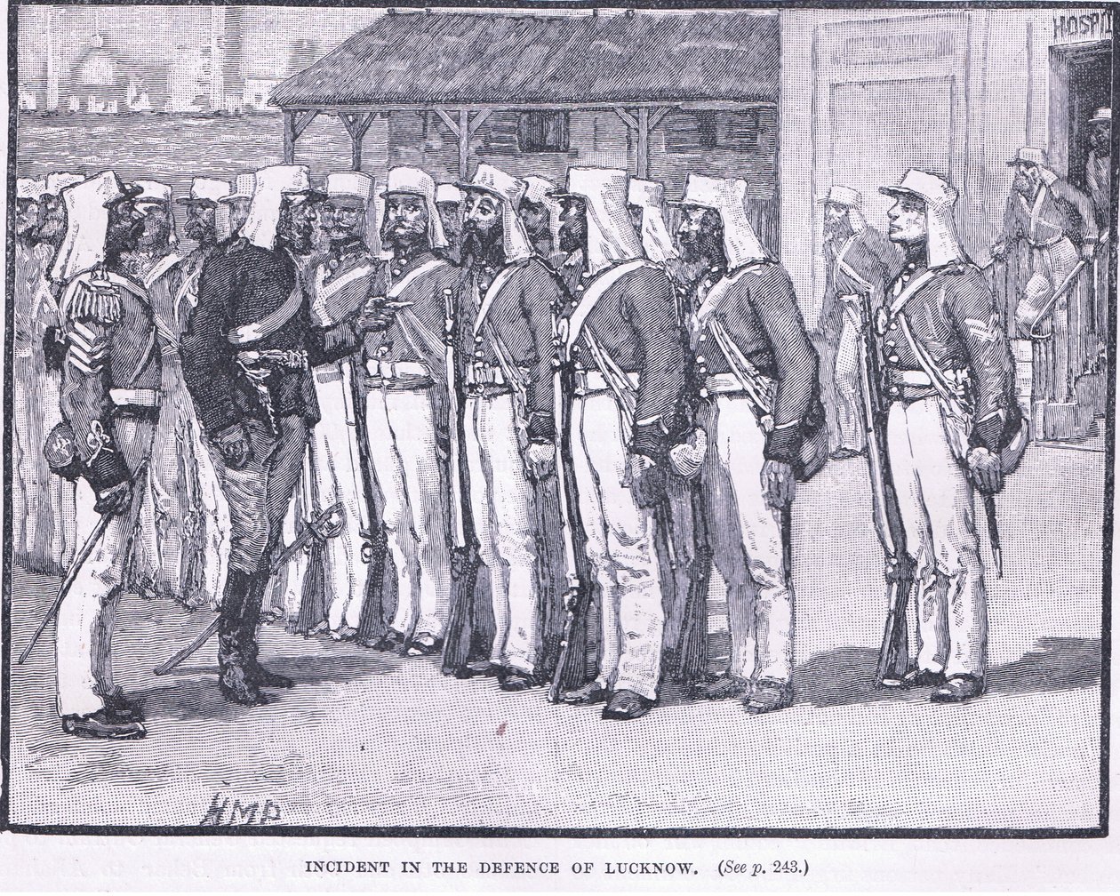 Incident dans la défense de Lucknow 1857 AD - Henry Marriott Paget