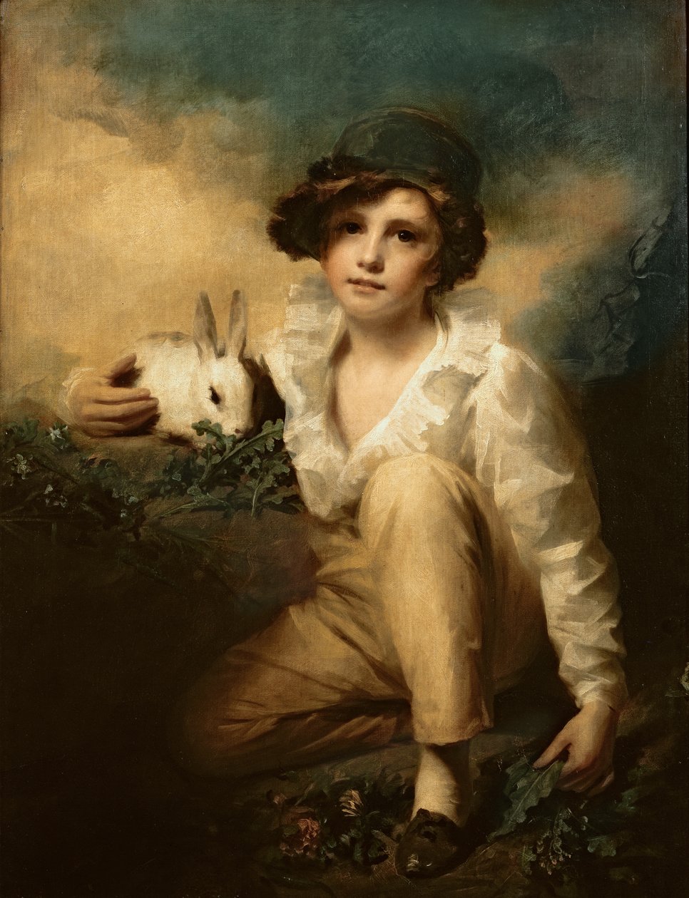 Garçon et lapin, vers 1814 - Henry Raeburn