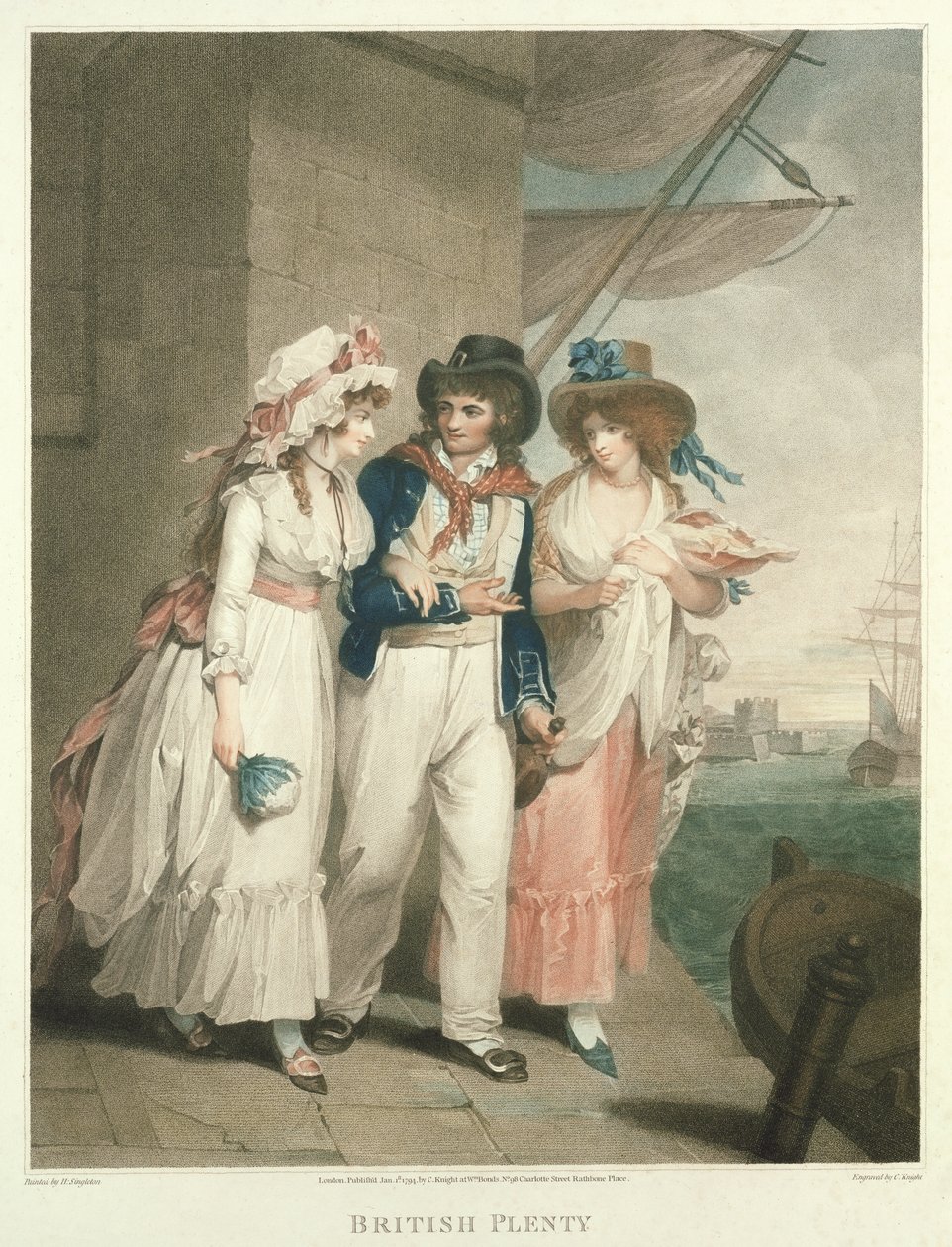 British Plenty, gravé et publié par Charles Knight (1743-c.1826), 1794 (gravure au pointillé) - Henry Singleton