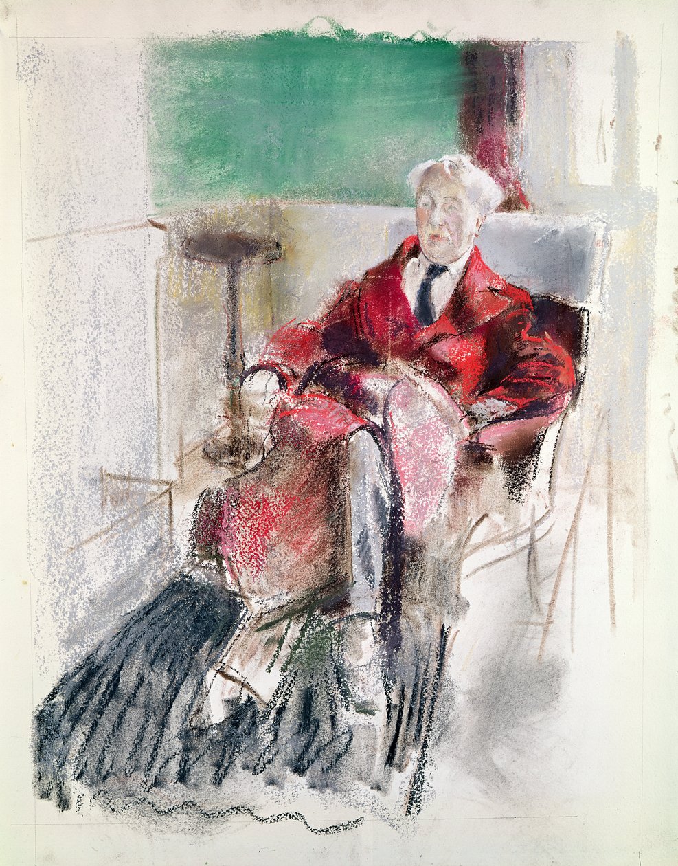 Portrait de George Moore (1852-1933) c.1920 - Henry Tonks