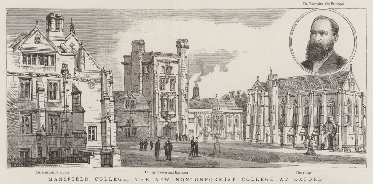 Mansfield College, le nouveau collège non-conformiste à Oxford - Henry William Brewer