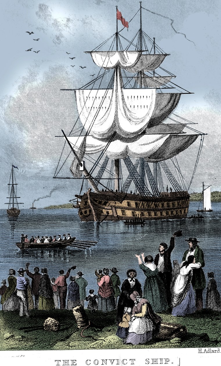 Le Navire des Forçats, vers 1820 - Henry Adlard