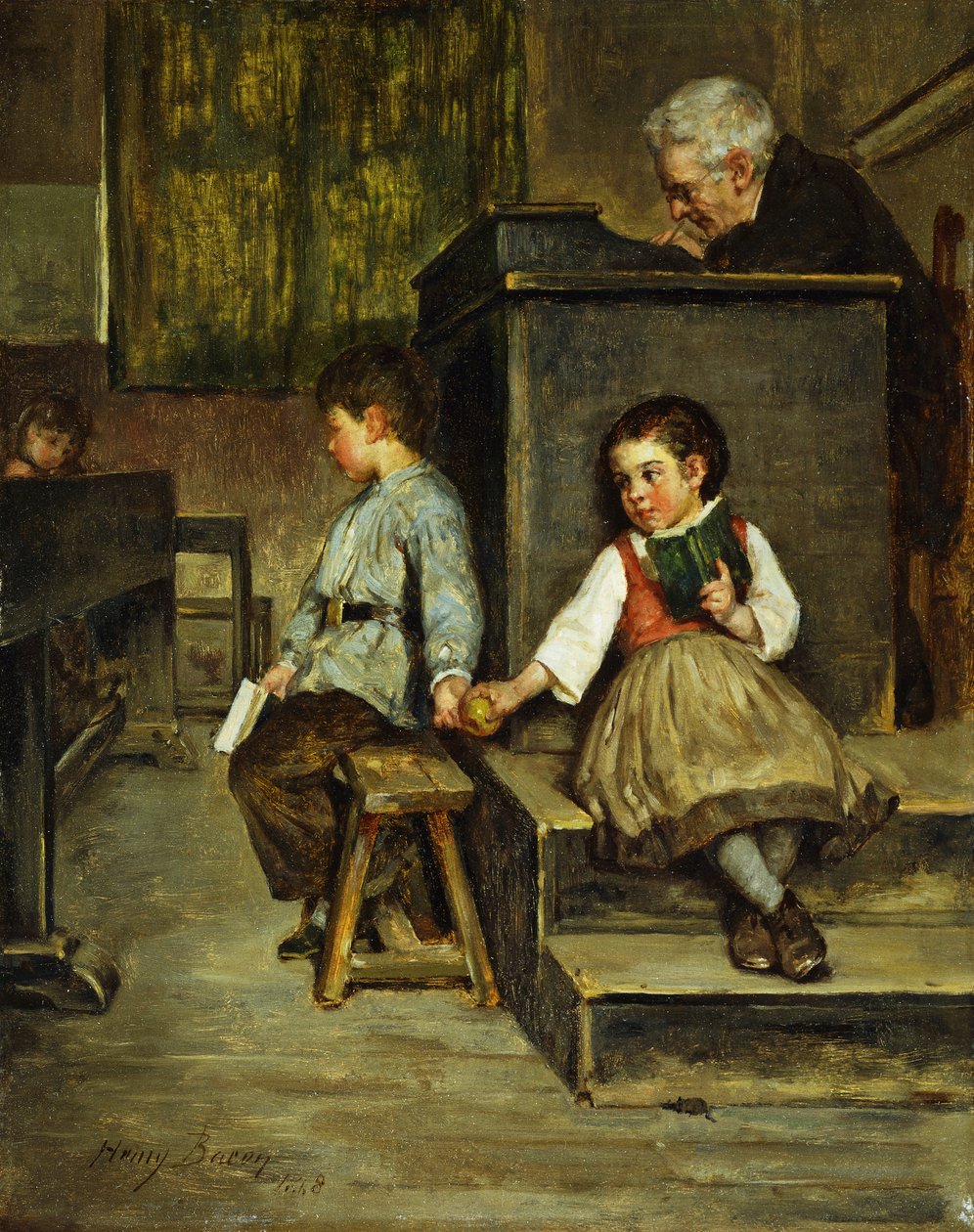 La Salle de classe, 1868 - Henry Bacon