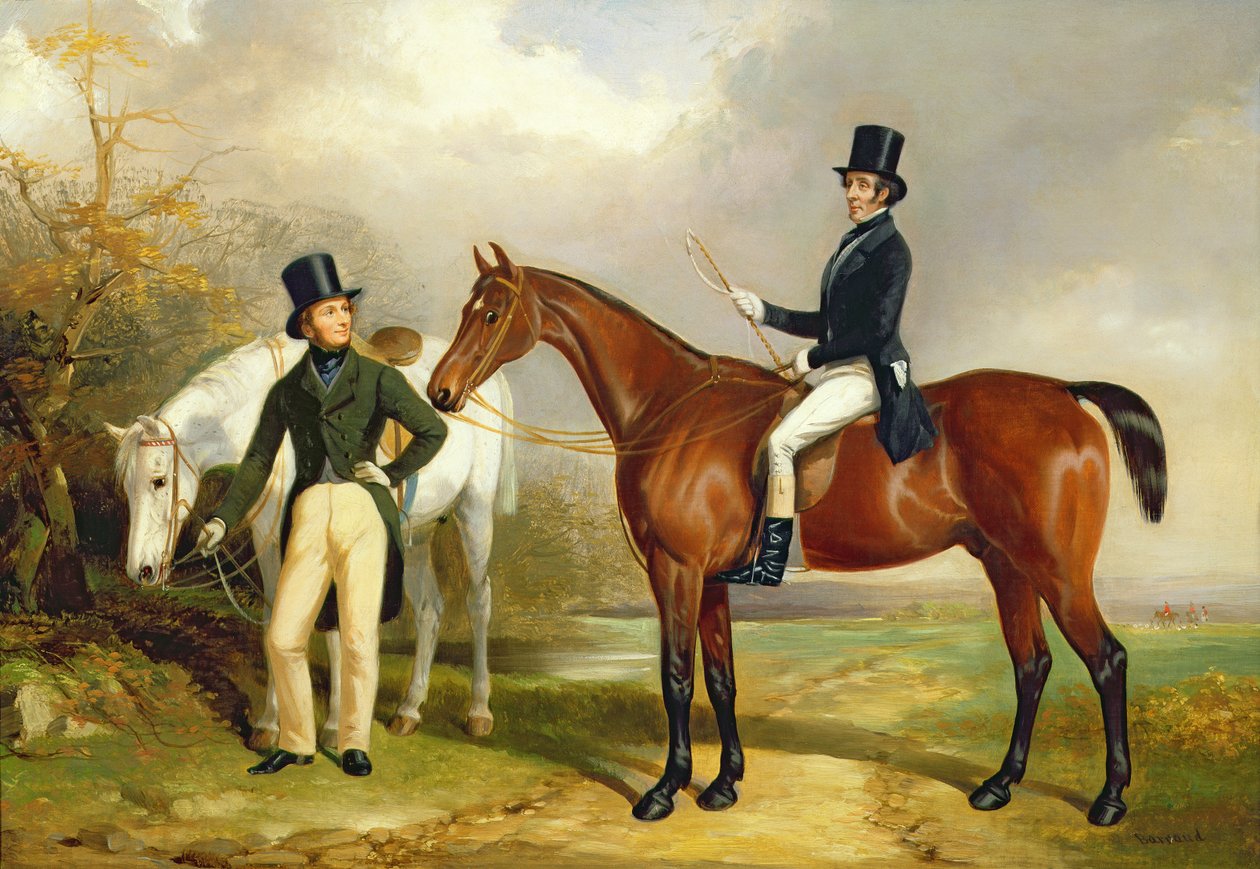 Deux Gentilshommes à la Chasse - Henry Barraud