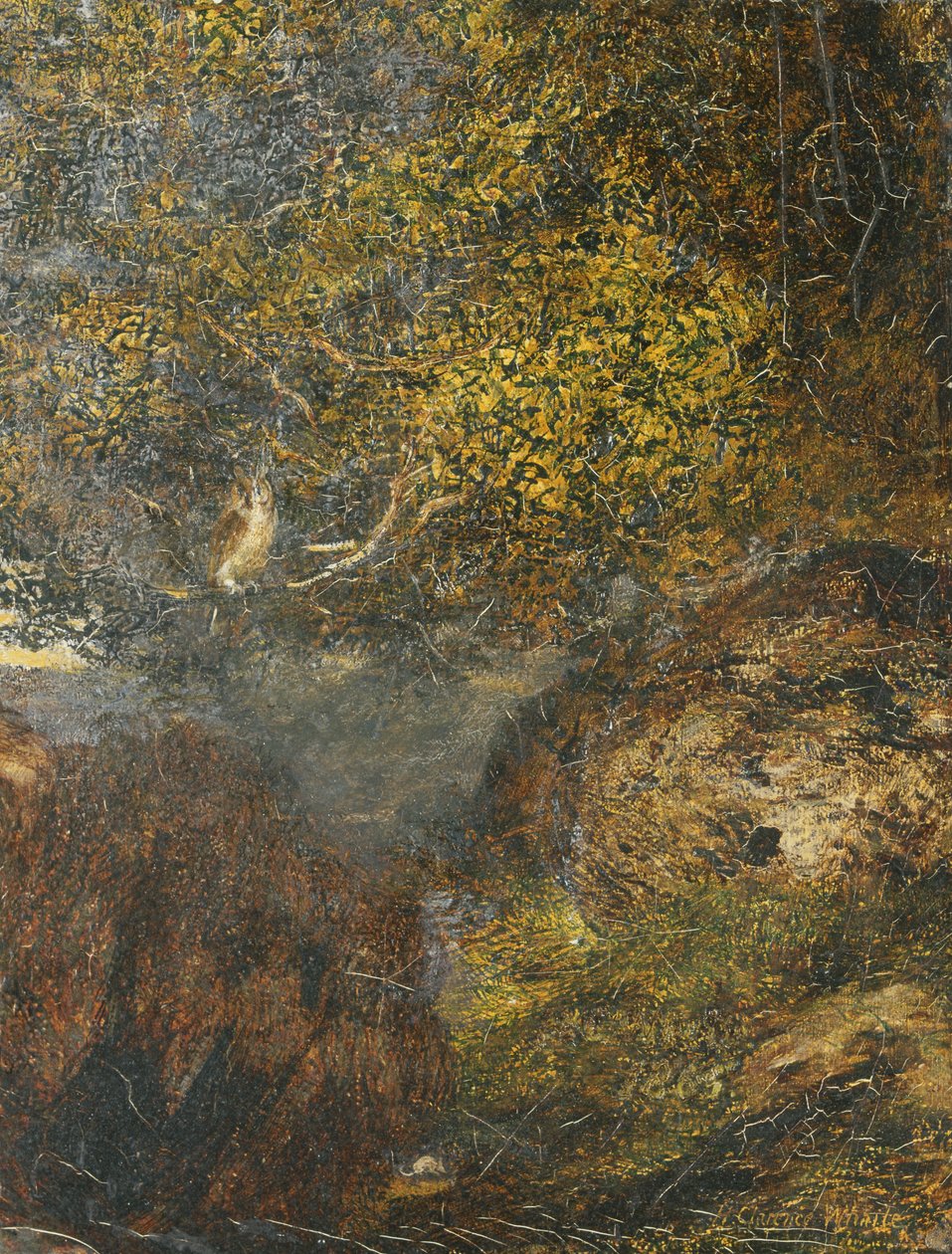 La Vision du Pénitent : Le Hibou - Henry Clarence Whaite