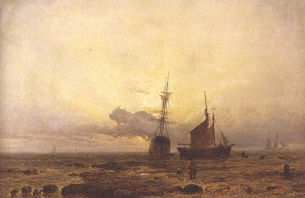 Scène côtière, soir - Henry Dawson