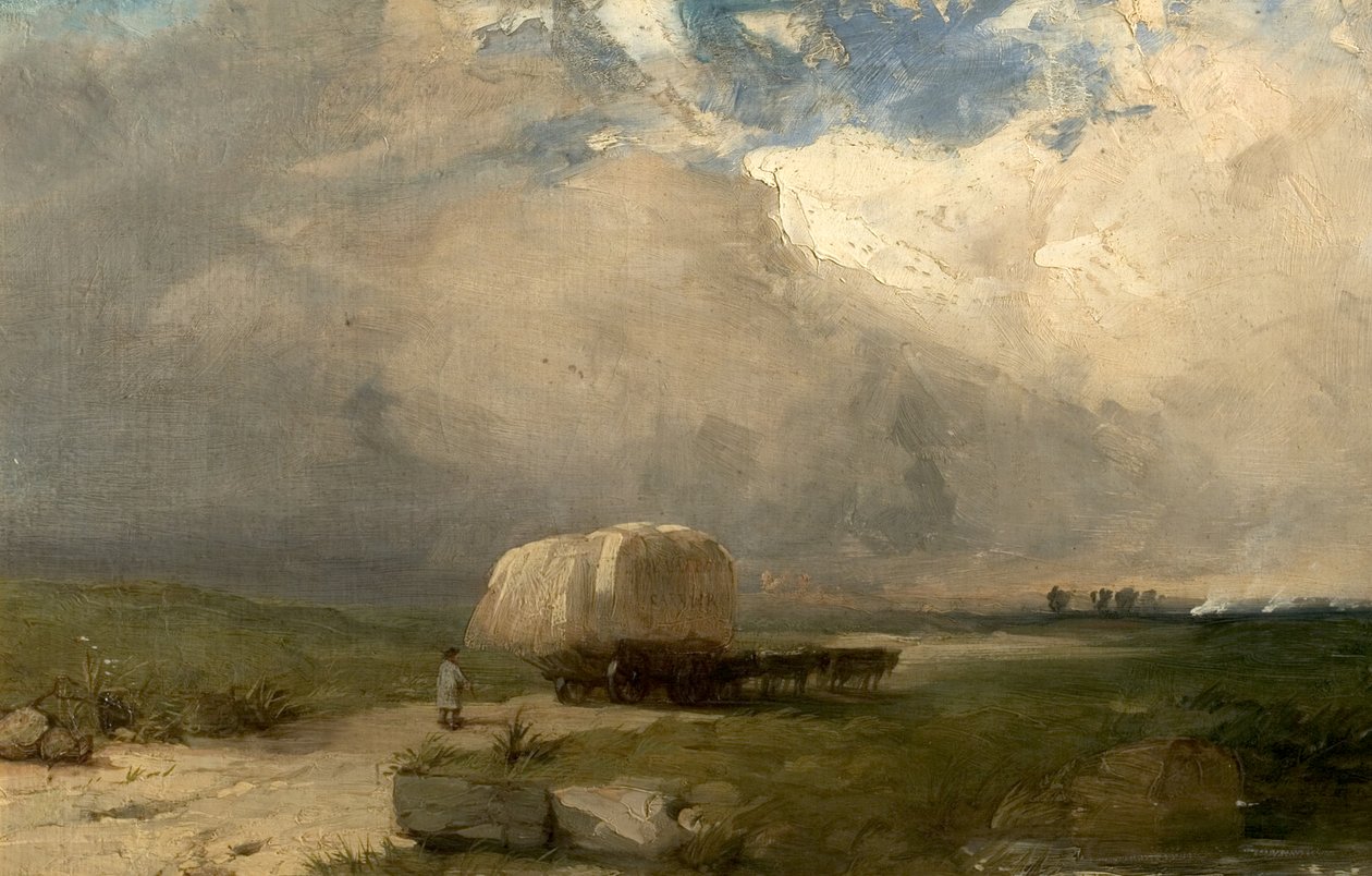 Le chariot du transporteur, vers 1845 - Henry Dawson