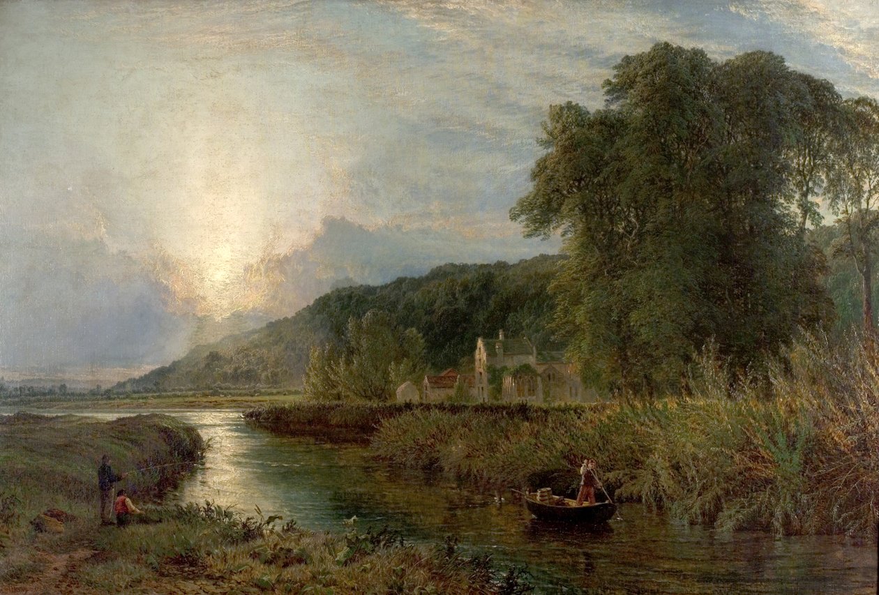 Le moulin du roi, Castle Donington, Leicestershire, 1862 - Henry Dawson