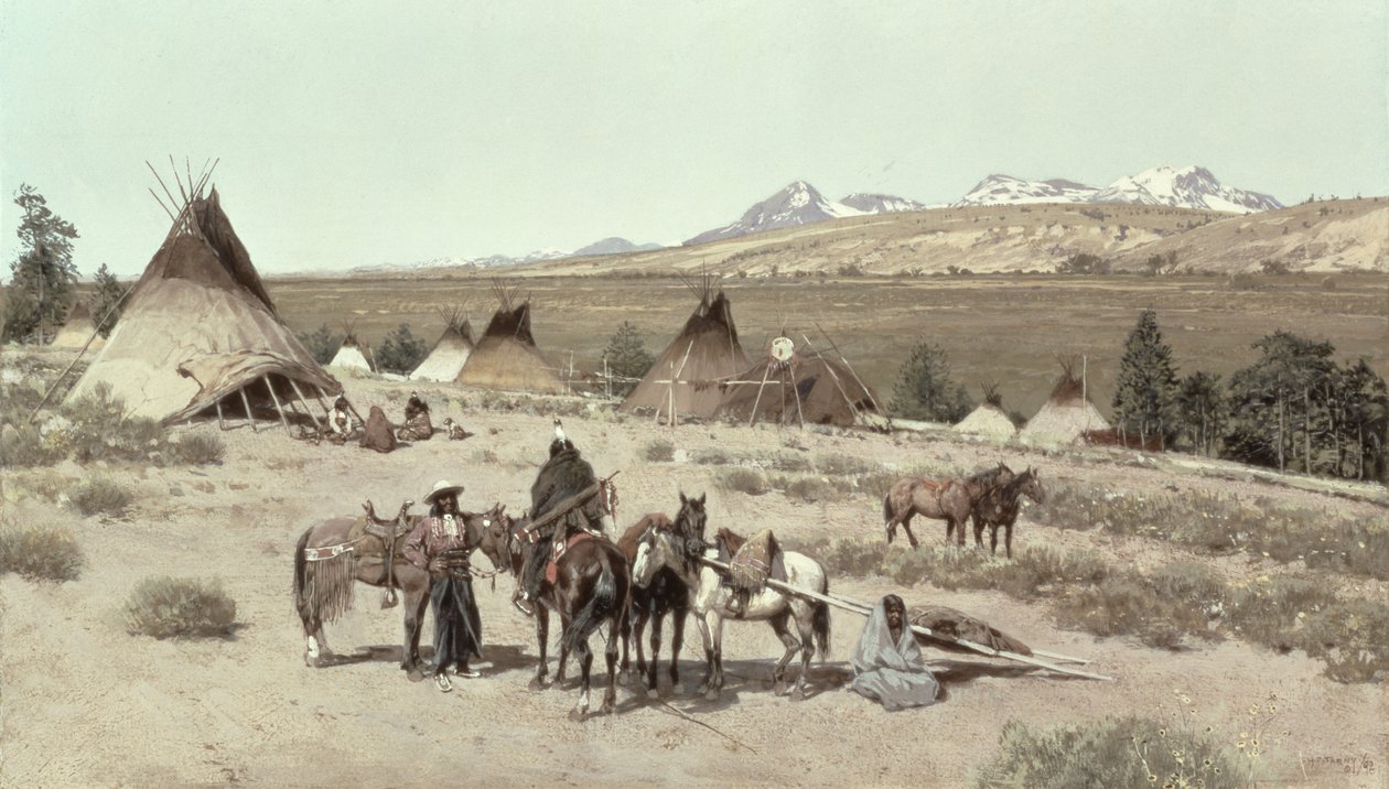 Campement indien, 1892 - Henry Francois Farny