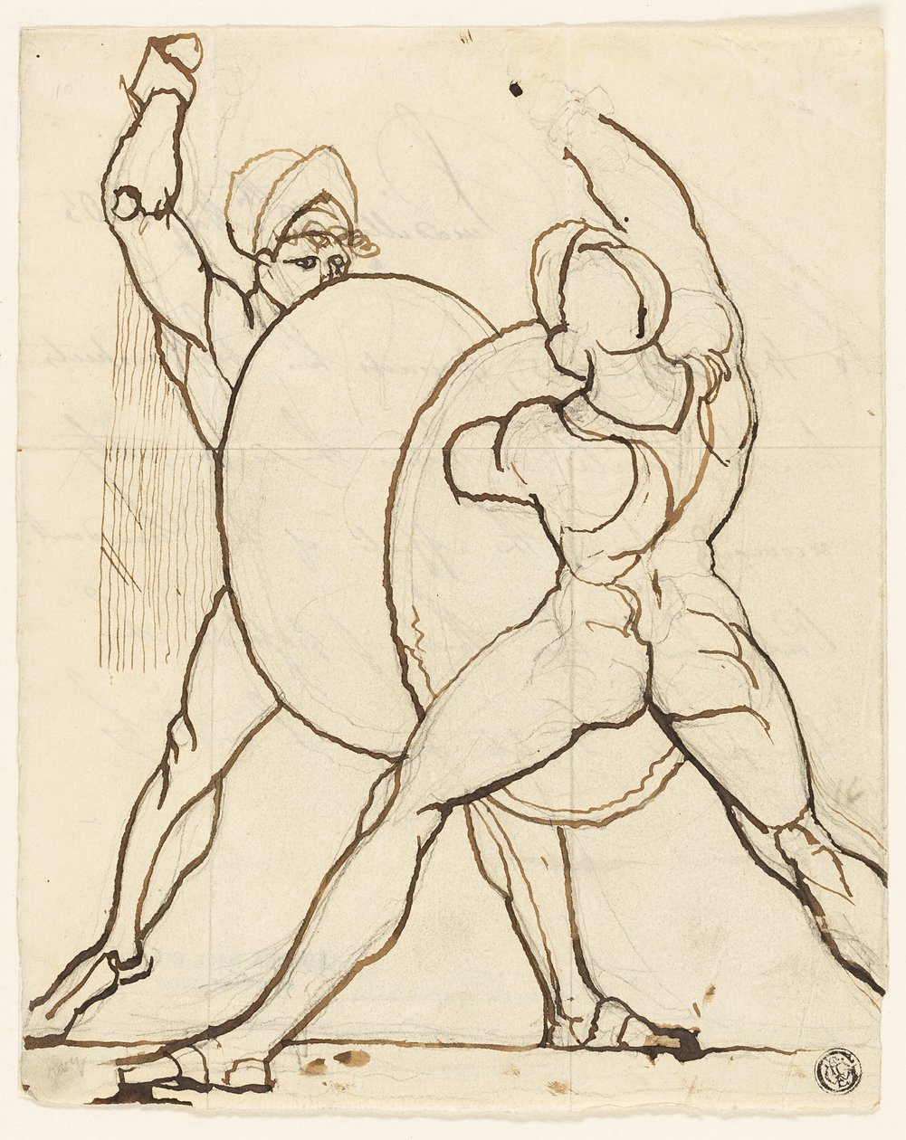 Combat de deux Grecs - Johann Heinrich Füssli