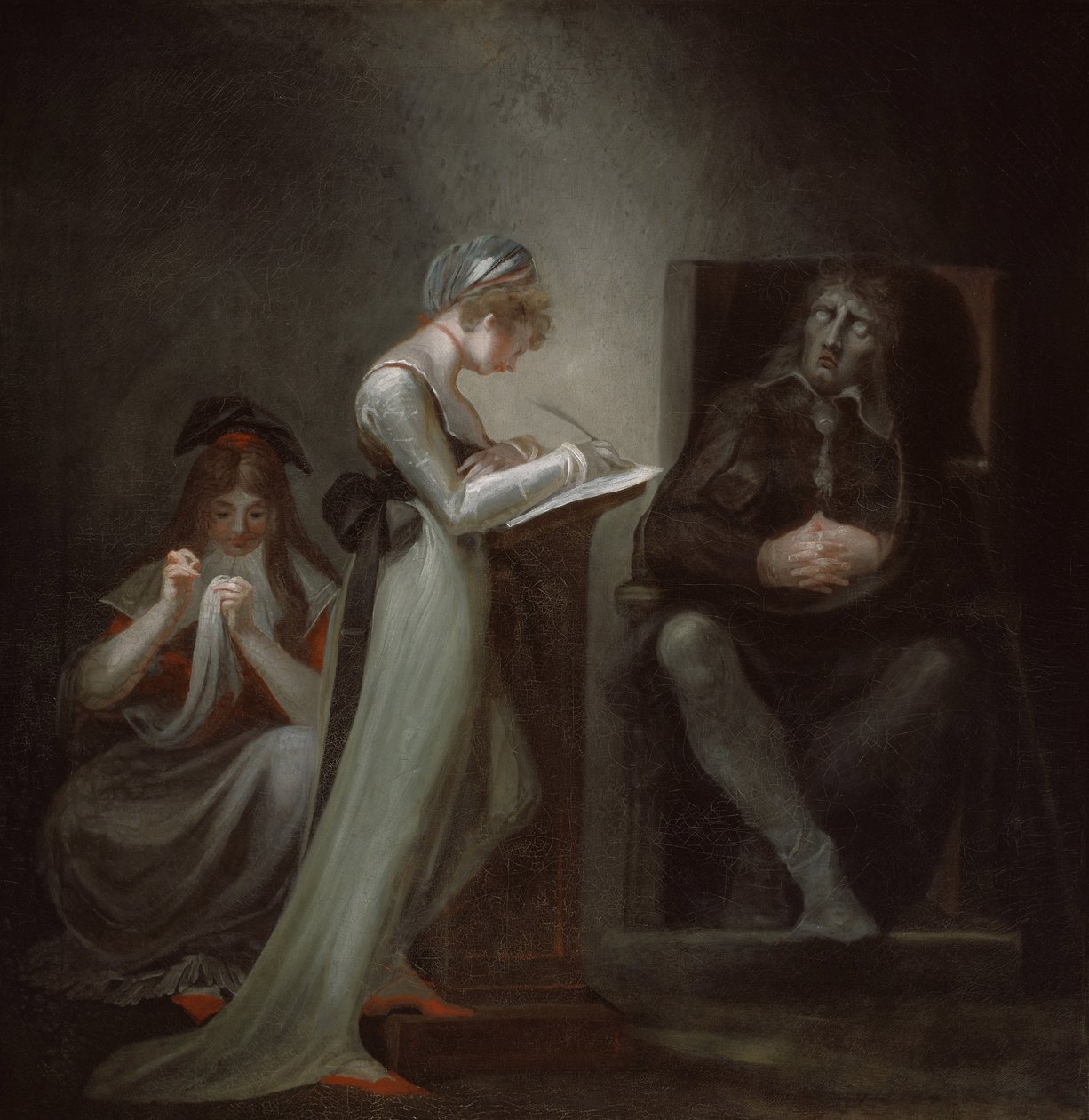 Milton dictant à sa fille, 1794 - Johann Heinrich Füssli