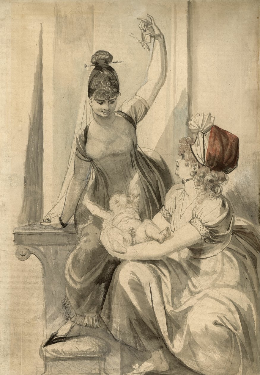 Mère et sa famille à la campagne - Henry Fuseli