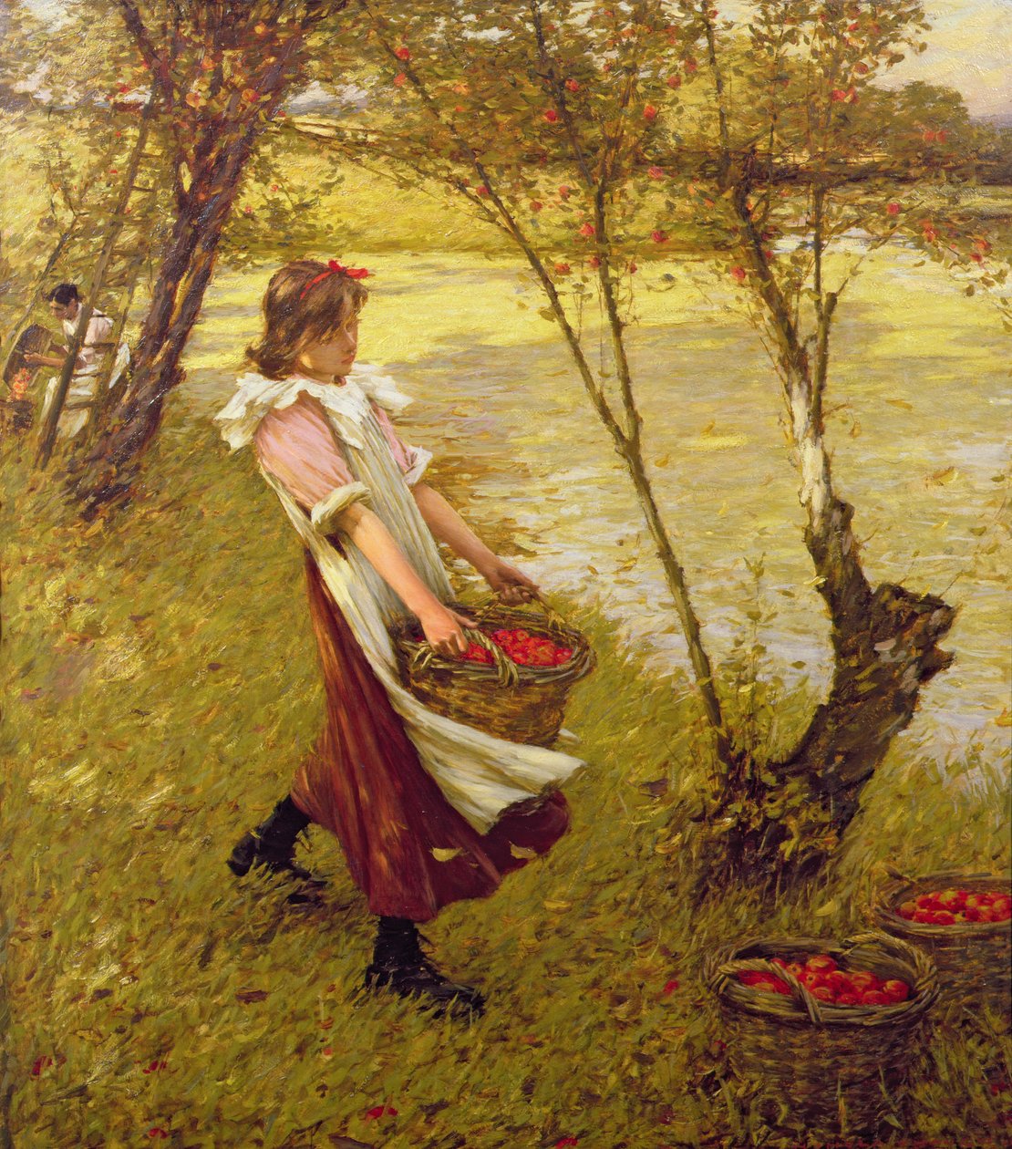 Dans le verger, Haylands, Graffham - Henry Herbert La Thangue