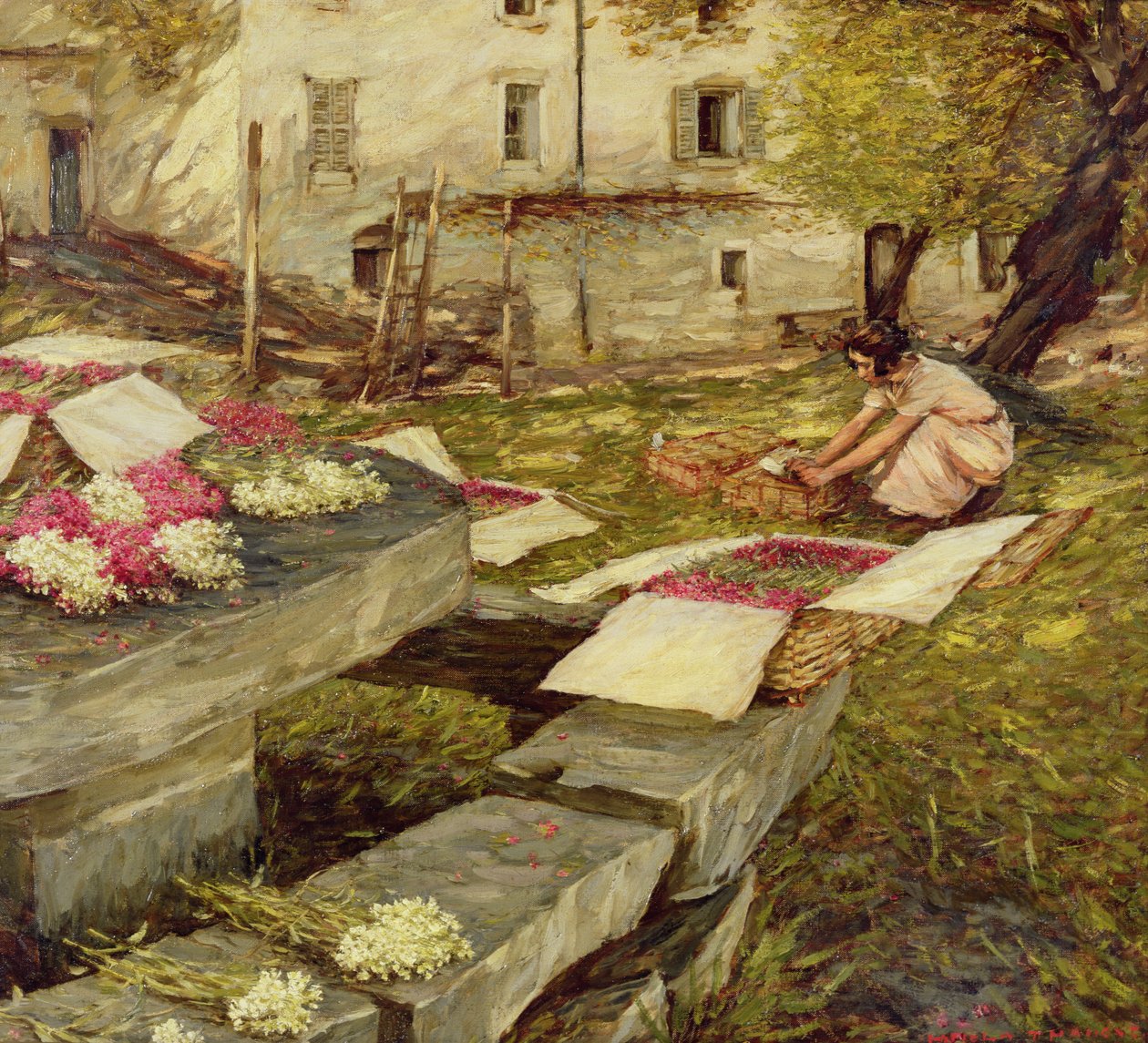 Récolte de stocks - Henry Herbert La Thangue