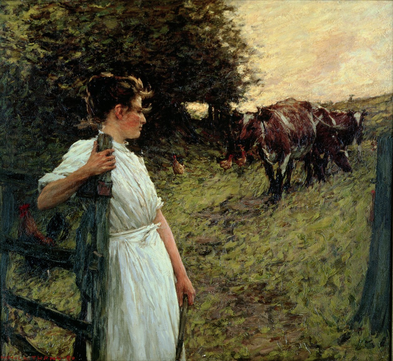 La fille du fermier, années 1890 - Henry Herbert La Thangue