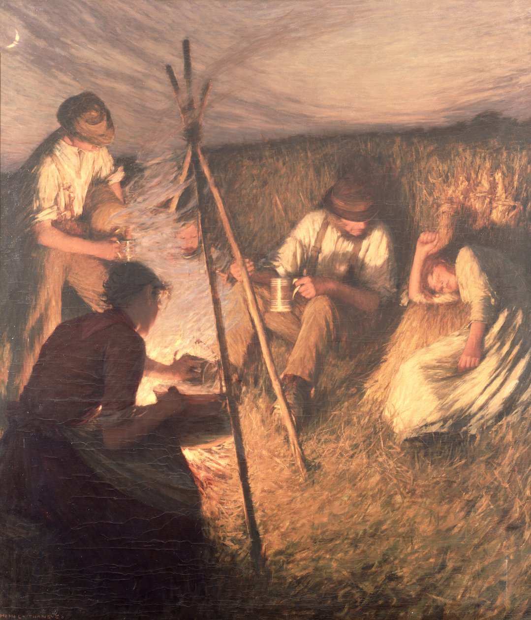 Le souper des moissonneurs, 1898 - Henry Herbert La Thangue