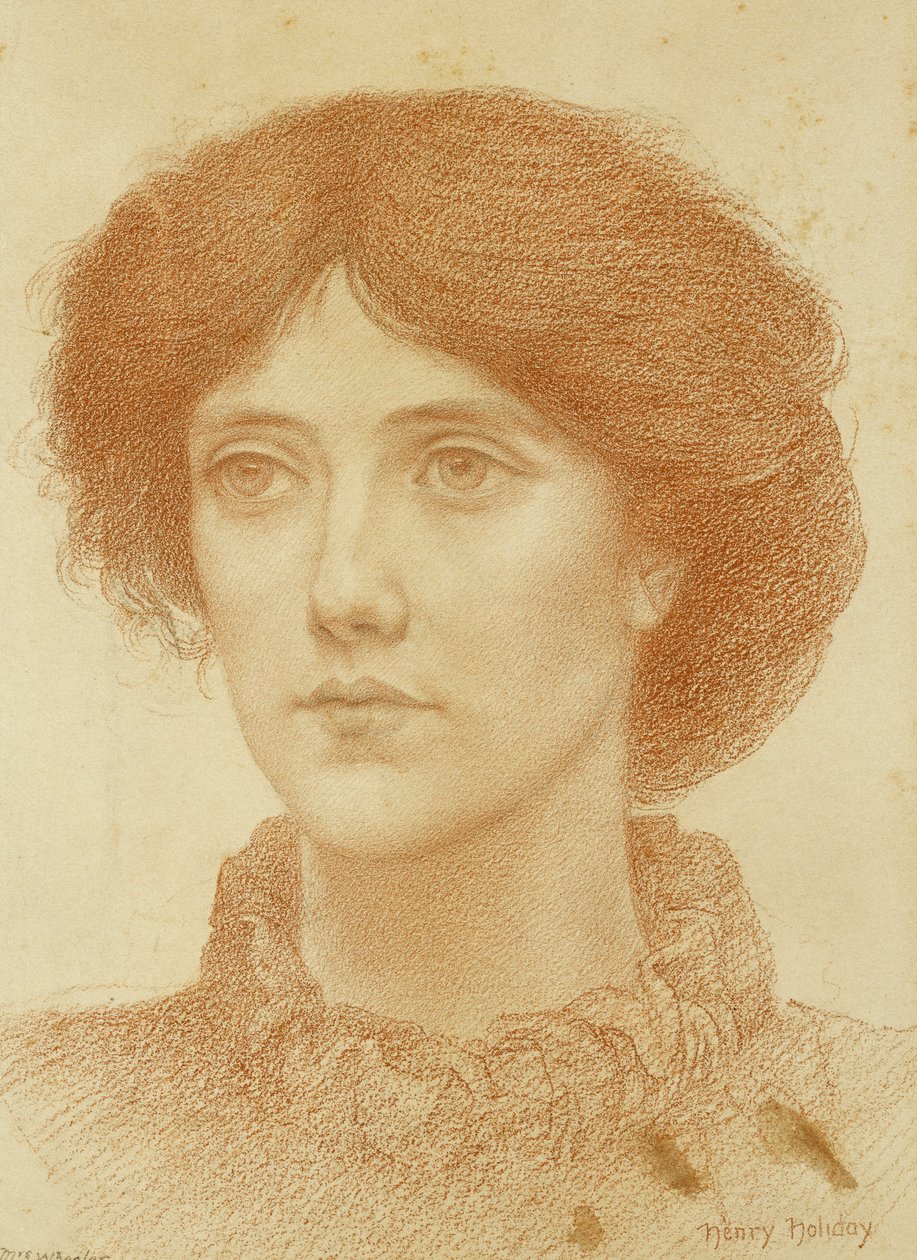Portrait de Mme Wheeler, buste - Henry Holiday
