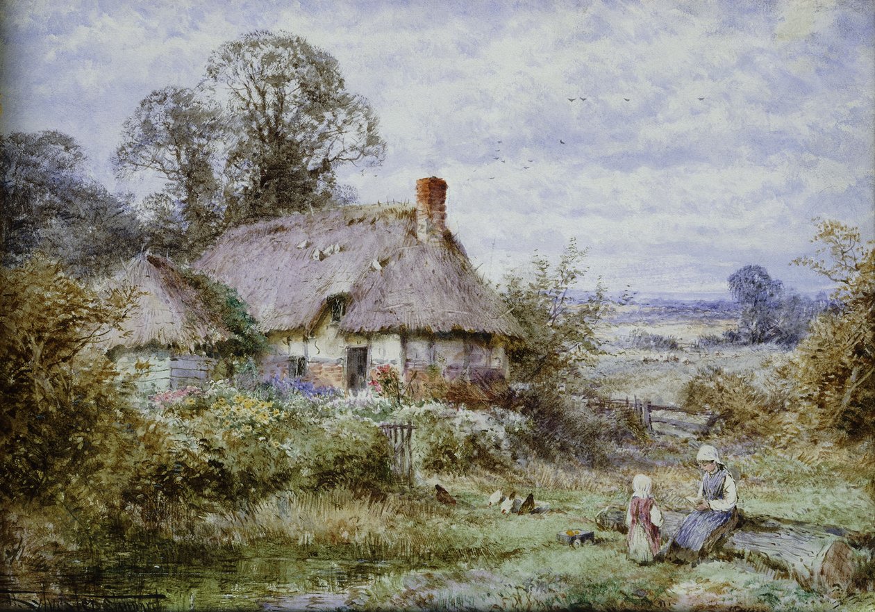 La leçon en plein air - Henry John Sylvester Stannard
