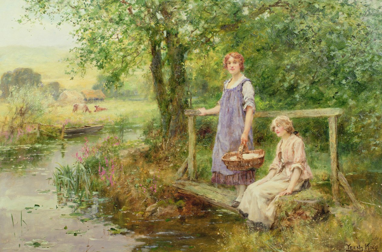Le pont piétonnier - Henry John Yeend King
