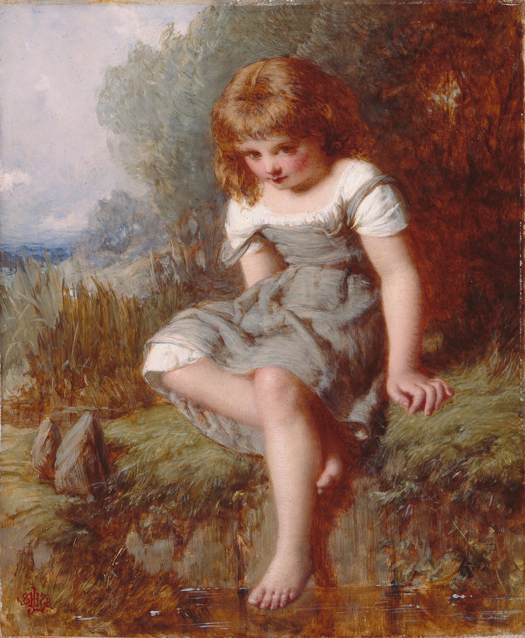 La baigneuse timide - Henry Le Jeune