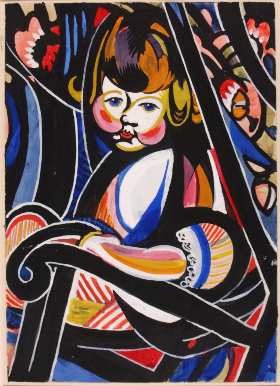 Enfant dans un berceau - Henry Lyman Saÿen