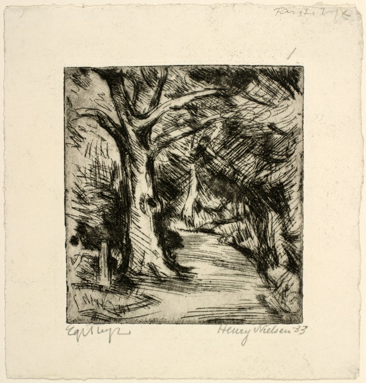 Chemin forestier. Forêt de Riis - Henry Nielsen