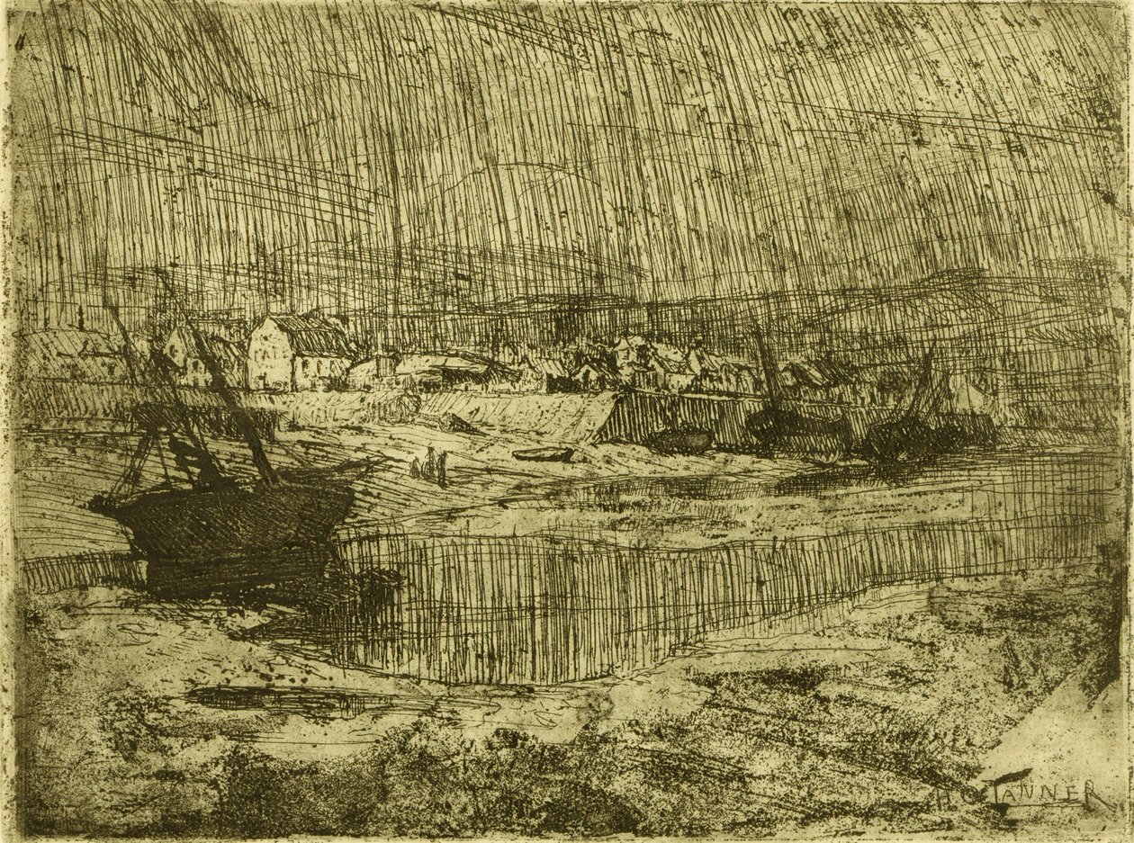 Bateaux de pêche chavirés, Bretagne - Henry Ossawa Tanner
