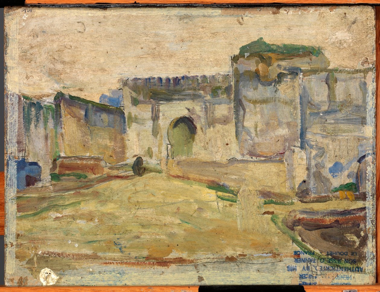 Scène de rue, Tanger (Architecture crénelée) - Henry Ossawa Tanner