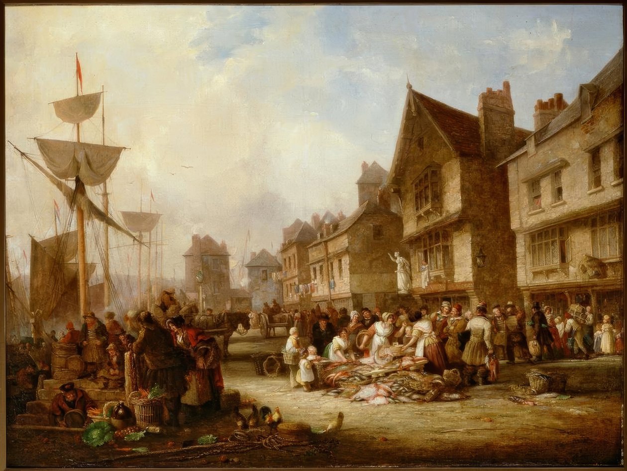 Le vieux quai, Newcastle - Henry Perlee Parker