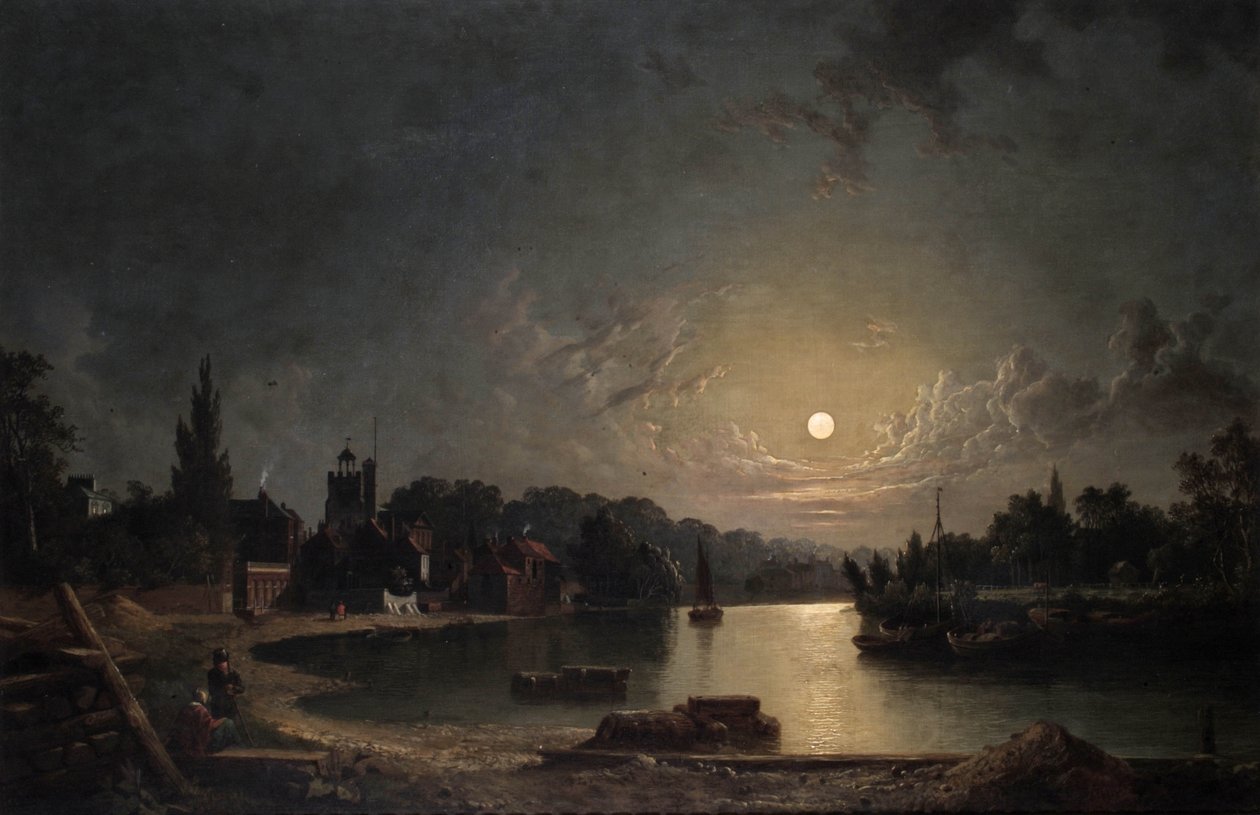 Twickenham au clair de lune, 1835 - Henry Pether