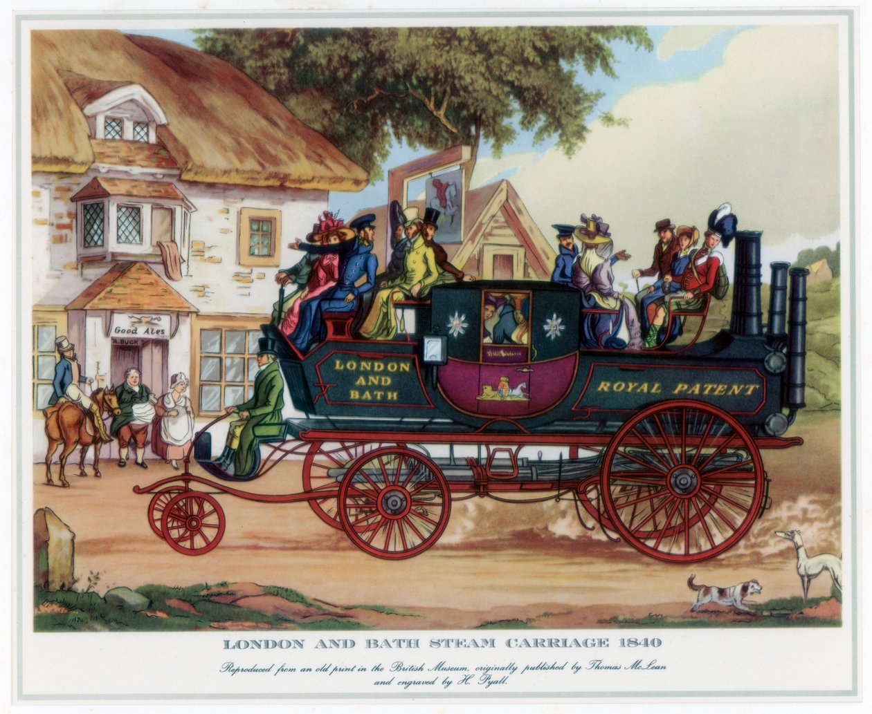 Carrosse à vapeur de Londres et Bath, 1840, vers 1800-1840 - Henry Pyall