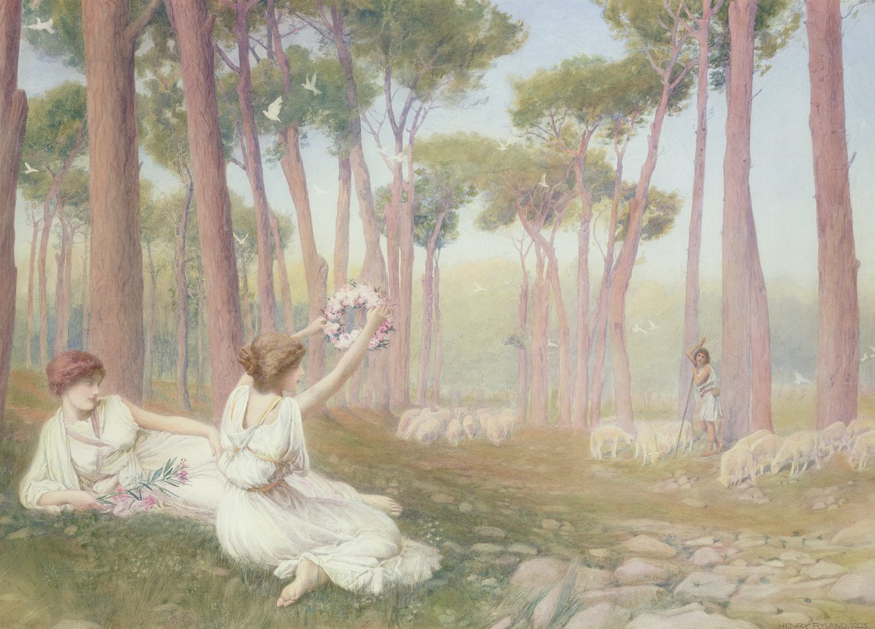 Aphrodite offrant Hélène à Paris, 1905 - Henry Ryland