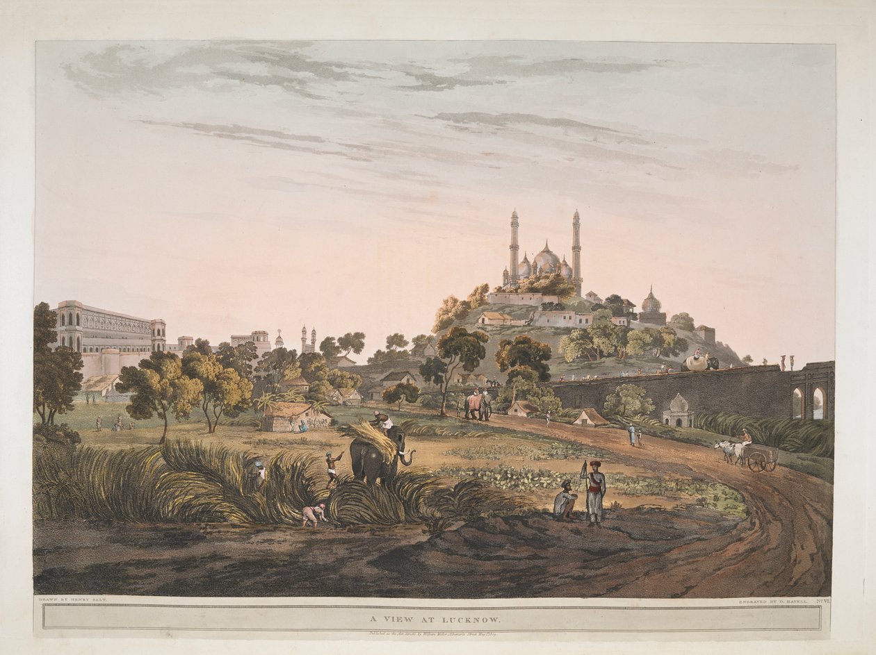 Vue de Lucknow, Inde 1809 - Henry Salt
