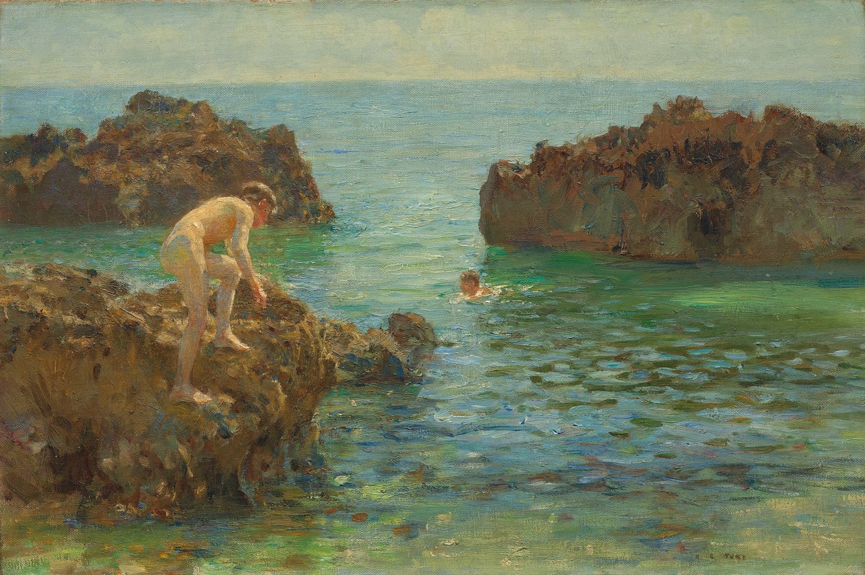 Garçons se baignant - Henry Scott Tuke