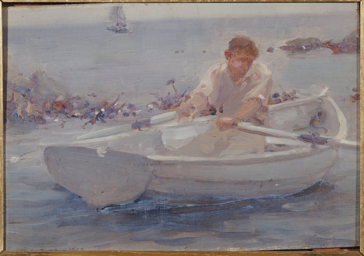 Homme dans une barque, 1907 - Henry Scott Tuke